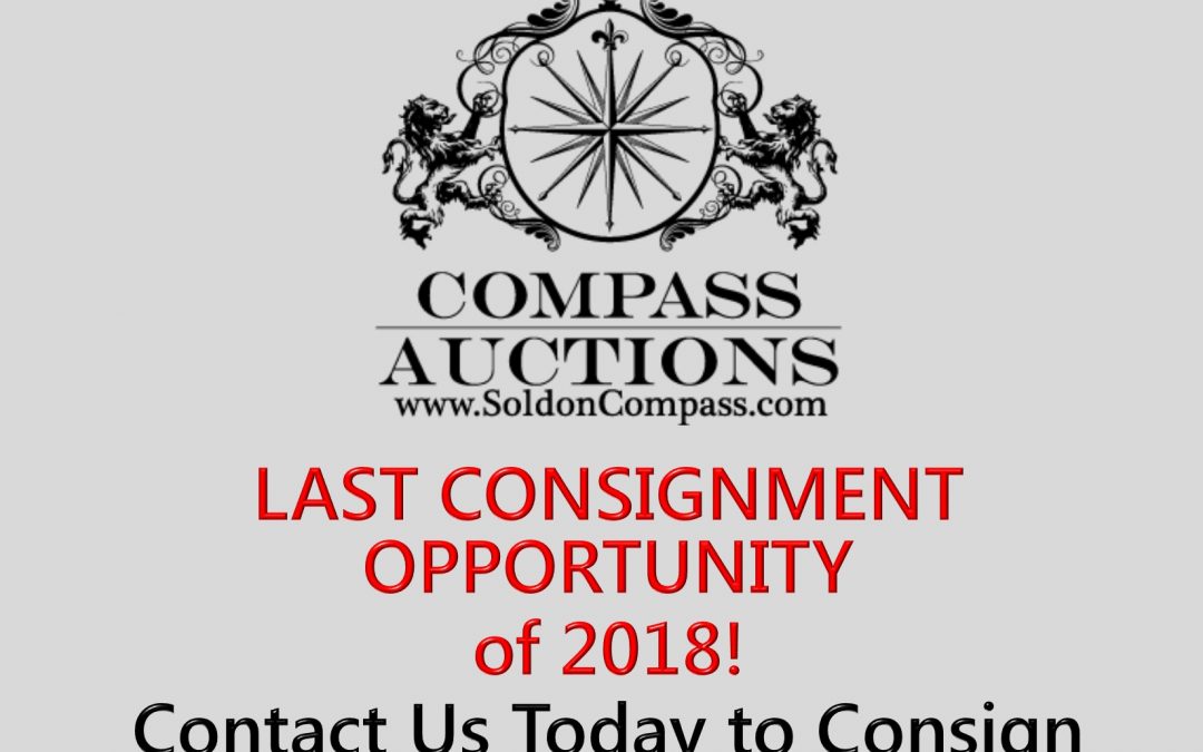 Last Consignments for 2018