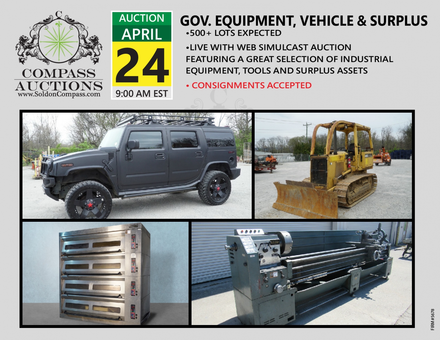 Government Equipment, Vehicle and Surplus Compass Auctions and Real Estate