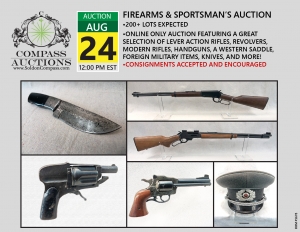 August collectible antique firearms ammo knives auction