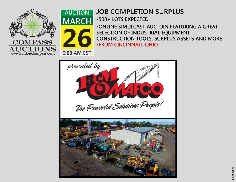 March FM Mafco Construction Equipment Auction Compass online