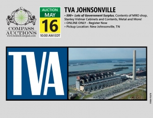 TVA Johnsonville May 16 2019 online only public auction government surplus