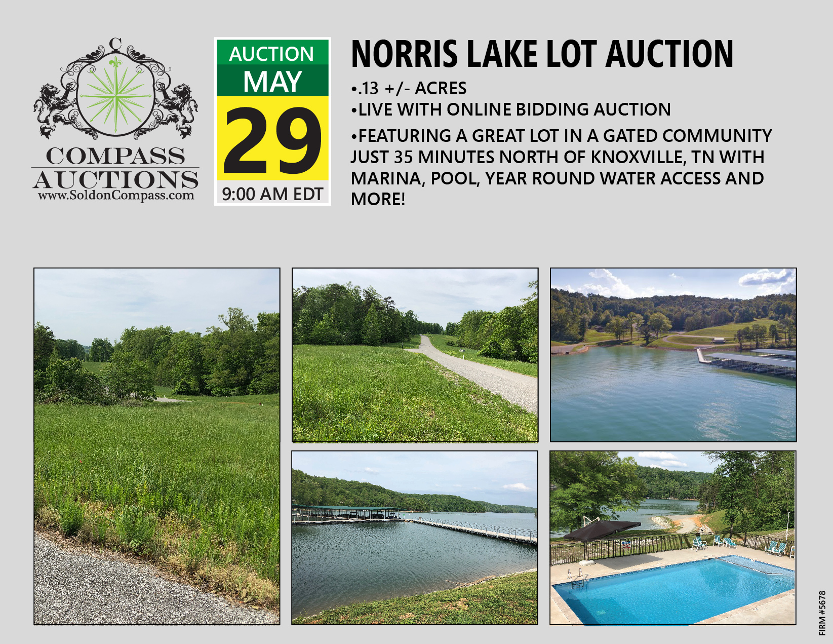 Norris Lake Vacant Lot Auction May 2019 Powell Water Access Marina Pool