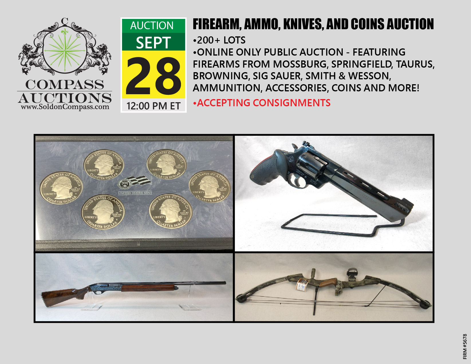 September Online Only Firearms Public Auction