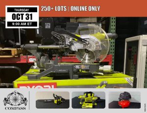 Compass Auctions October 2019 Online Only Public Auction tools equipment
