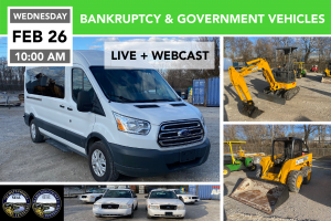 Bankruptcy & Government Vehicles, Surplus and More Feb. 26, 2020