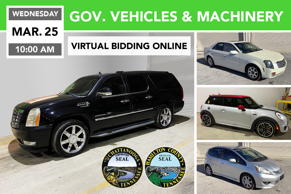 Government Vehicles & Machinery Auction March 25, 2020