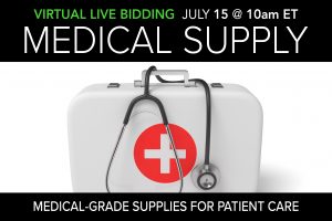 Medical grade supply public auction July 2020