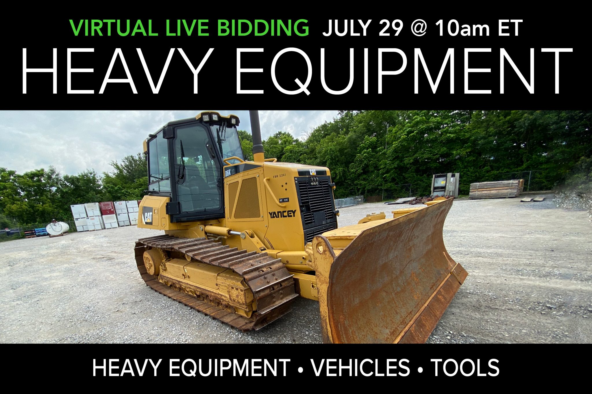 July 2020 heavy equipment vehicles surplus tools auction