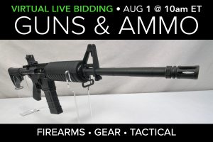 August 2020 Guns Ammo Gear public auction