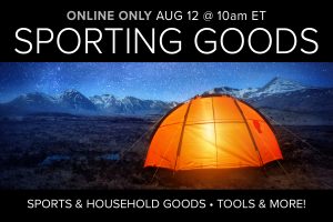 August 2020 Sporting Goods Household Good Tools Auction