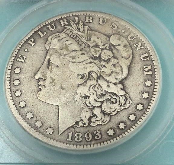 1893 - S F-12 Morgan Silver Dollar