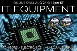 August 2020 IT Equipment Municipal Surplus Computers Monitors Auction