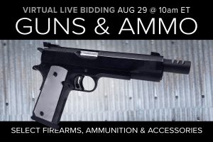 August 2020 Guns ammo gear auction tactical defense