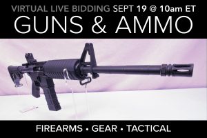 September Public Auction Firearms Guns Ammo Ammunition Gear Tactical Auction