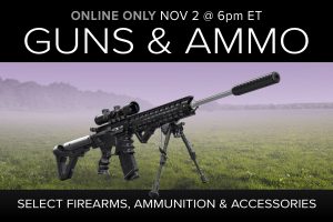 November 2020 guns ammo gear auction firearms ammunition tactical self defense accessories