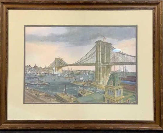 Bridge and Harbor Print - Lot 81