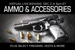December 2020 ammunition ammo sale auction accessories Compass Auctions