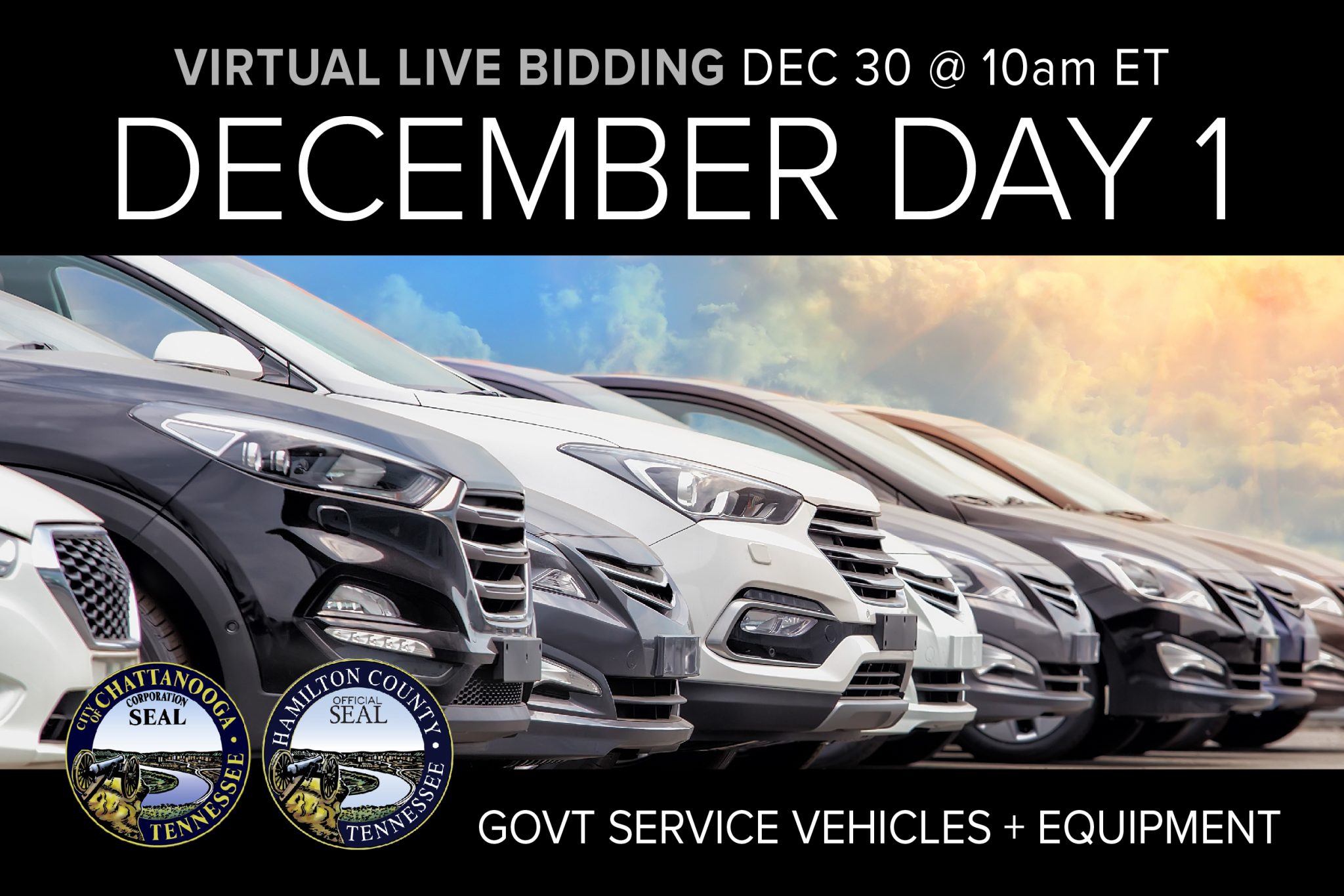 December 2020 Monthly Auction Vehicles, Industrial Municipal Surplus Auction