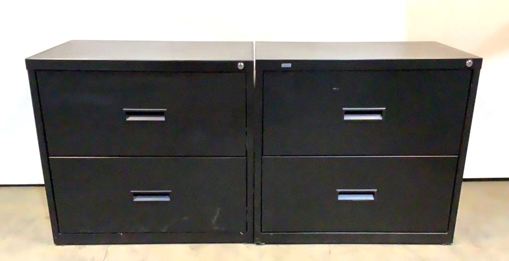 (2) Staples Lateral Filing Cabinets