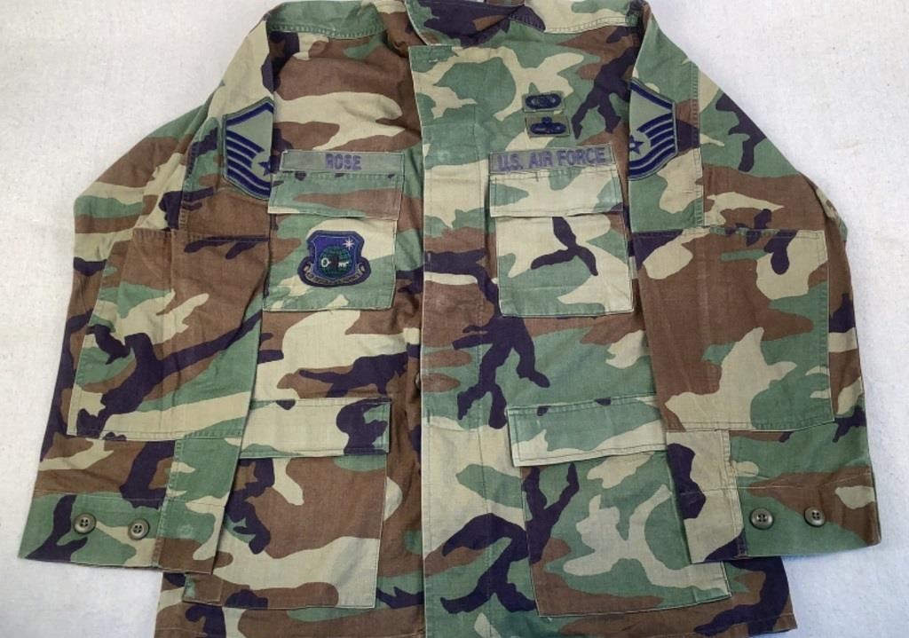 (2) Surplus US Air Force Mst. Sgt. BDU Shirts