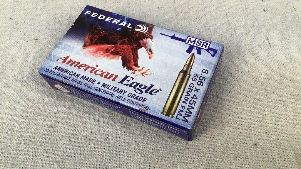 (20) Federal XM193 5.56 NATO 55gr. FMJ-90