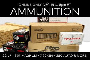 december 19 2020 6pm ammunition auction online only