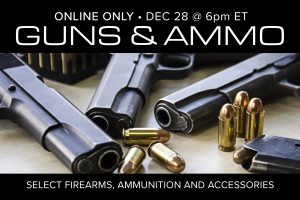 December 28 2020 guns ammunition accessories sale auction