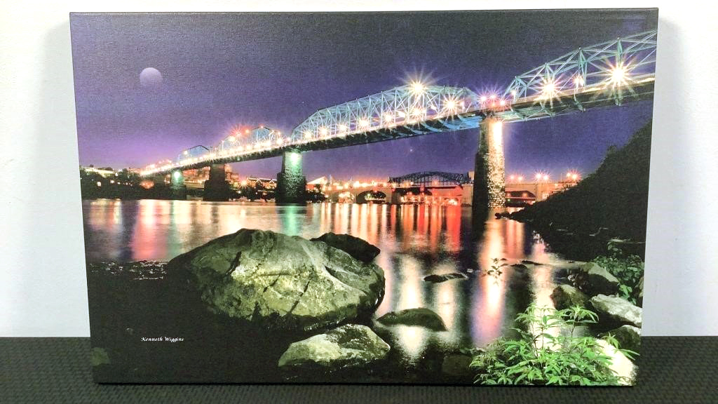 Walnut Street Bridge Kenneth Wiggins Print - 71