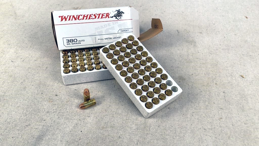 (100)Winchester 380 Auto 95gr Ammunition