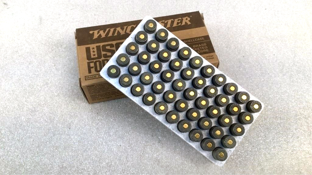 (50) Winchester Steel Case FMJ 9mm Luger Ammo
