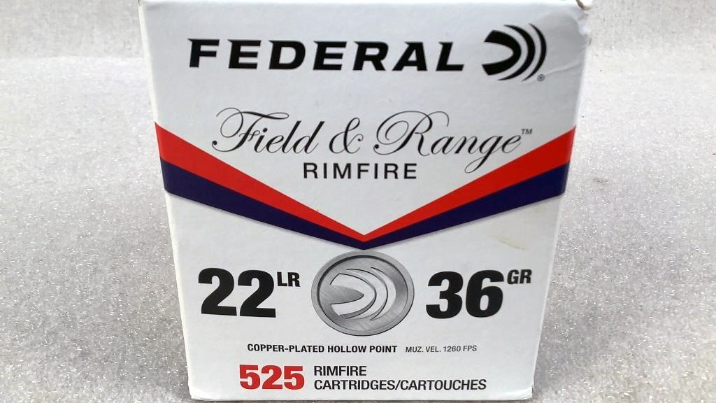 (525)Federal Field & Range 22 Long Rifle