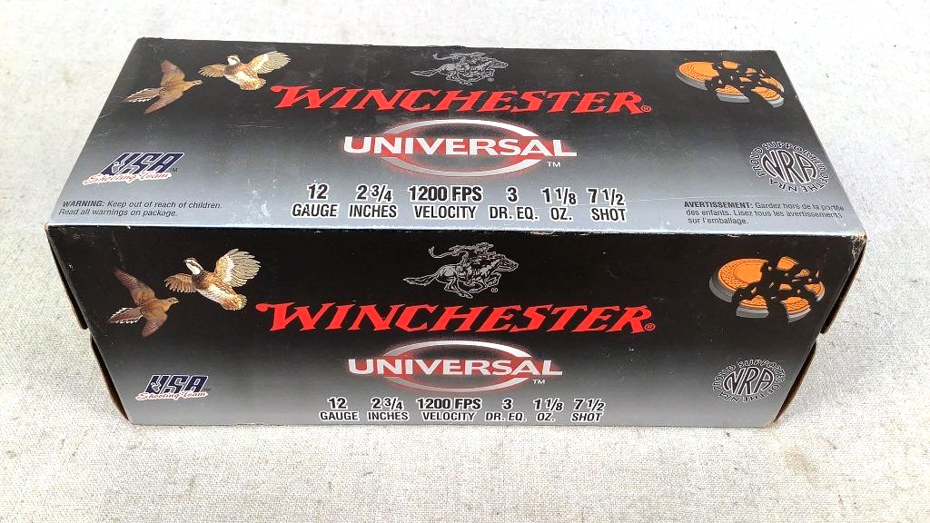 (100) Winchester 12 GA 7 1/2 Shot Shotshells