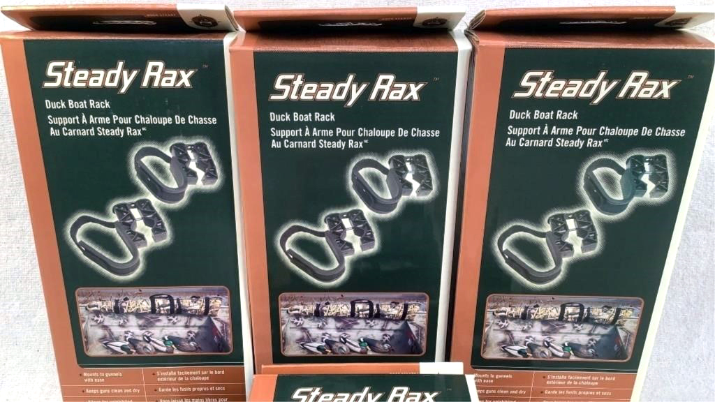 (6) Steady Rax Duck Boat Rack