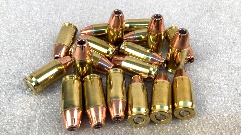 (20).380ACP Hollow Point ammunition