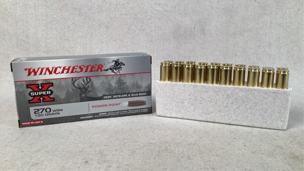 (20) Winchester Super X 270 WSM 150 Grain - 113