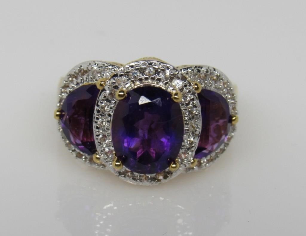 4.8 ct African Amethyst Ring