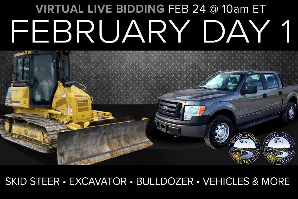 February 2021 Day 1 Industrial Auction Heavy Equipment Vehicles