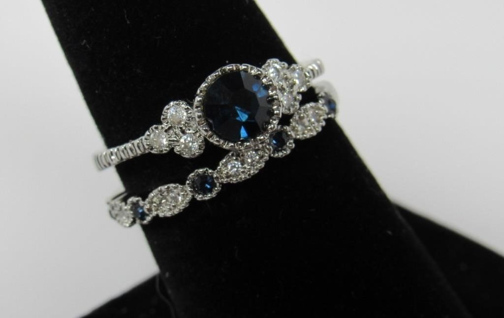 Sapphire Wedding Band Rings - 98