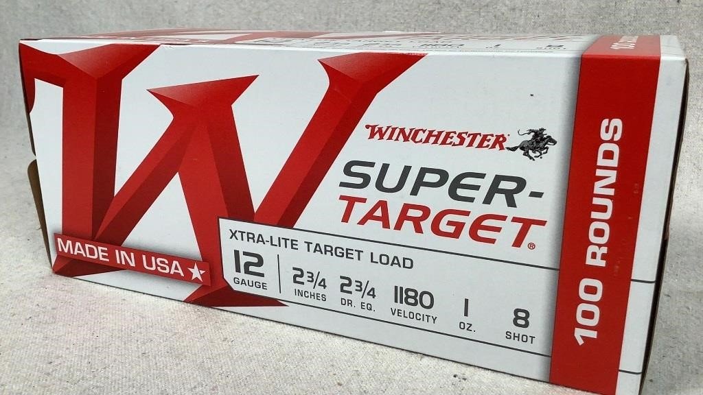 (100) Winchester 12 GA Super Target ammunition - 174
