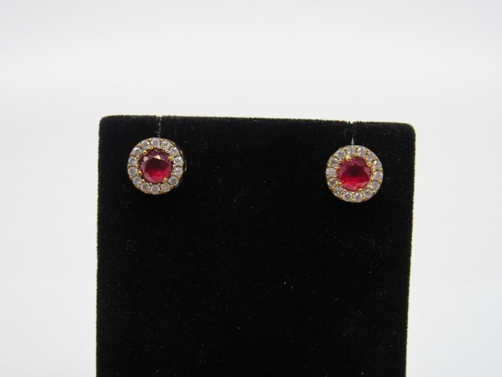 2.50 ct Ruby Earrings - 32