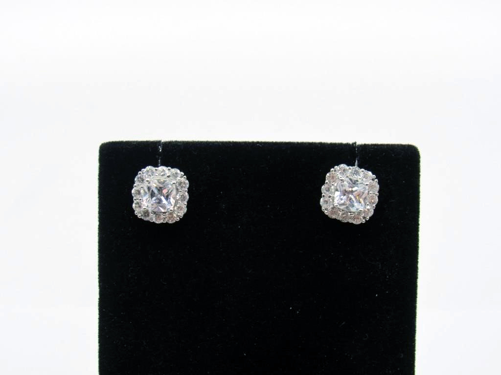 4.00 ct White Topaz Earrings - 21