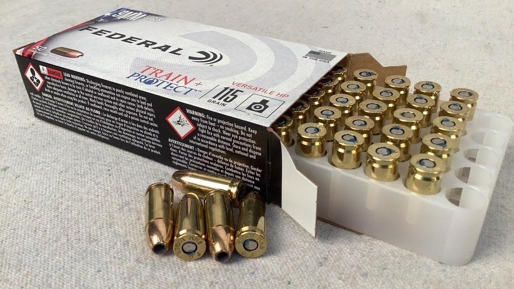 (50) Federal 9mm Luger Train+Protect ammunition - 29