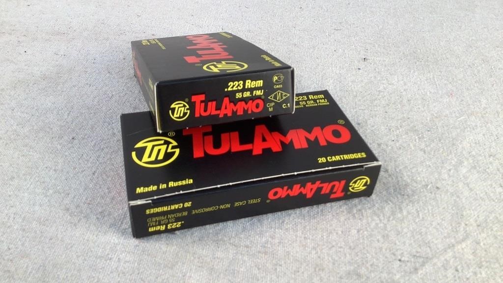 (2 times the bid)TulAmmo 55gr 223 Remington FMJ - 6