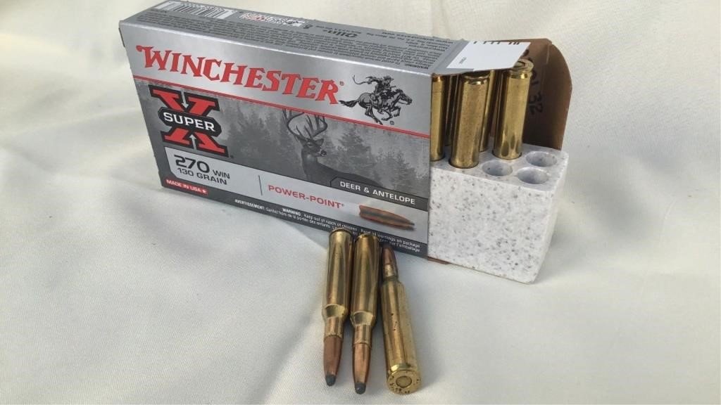 (20) Winchester SuperX 270 Win Ammunition