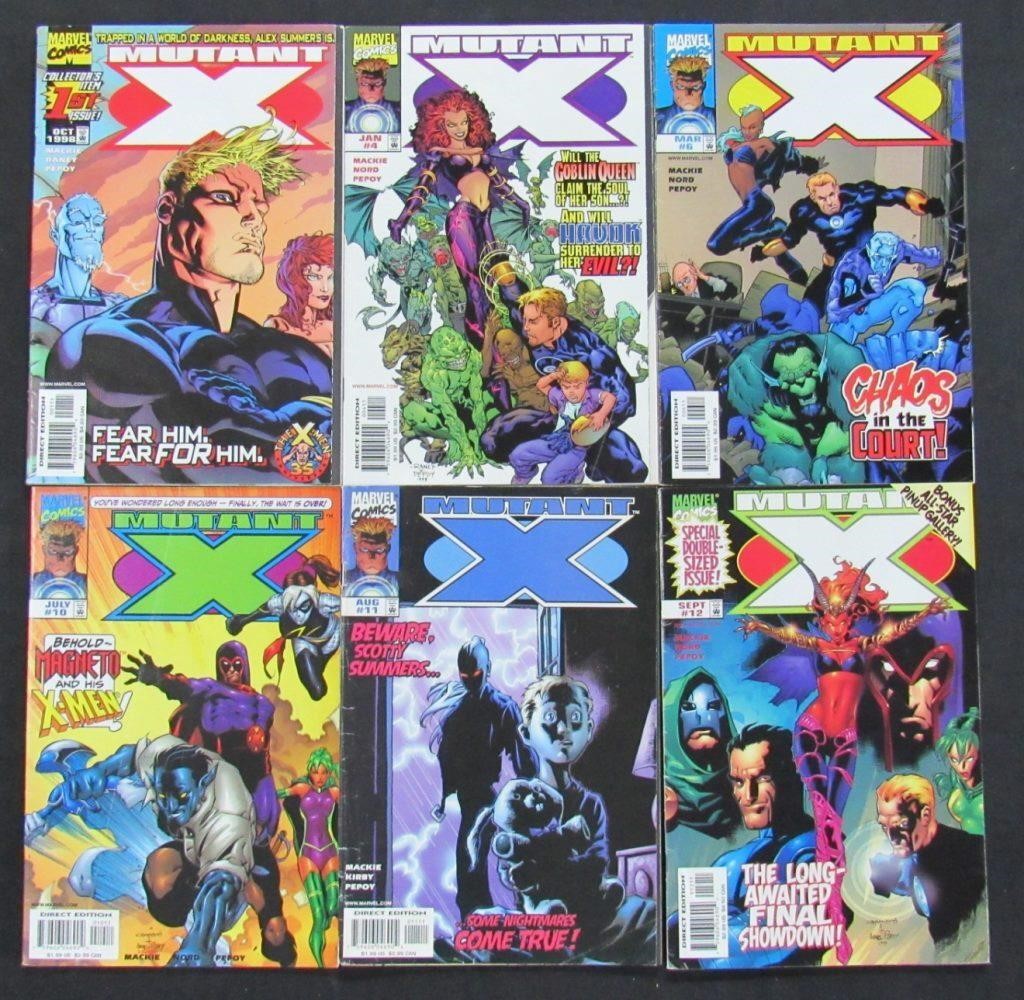 1998 - 1999 Marvel Mutant X Comic Books