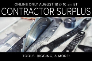 Contractor Surplus_ Tools, Rigging, Welding & more