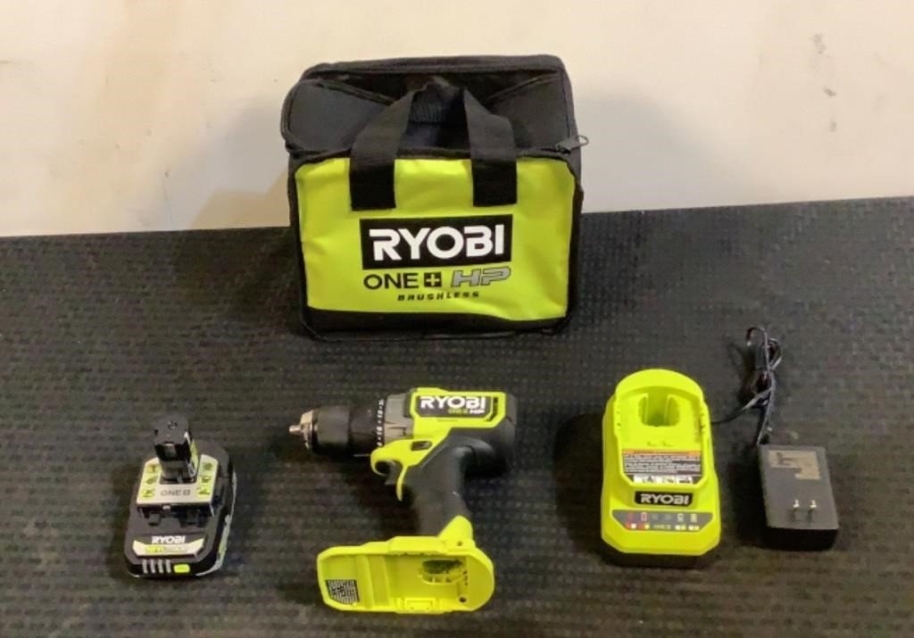 Ryobi 18V Brushless 1/2" Drill / Driver Kit PBLDD0