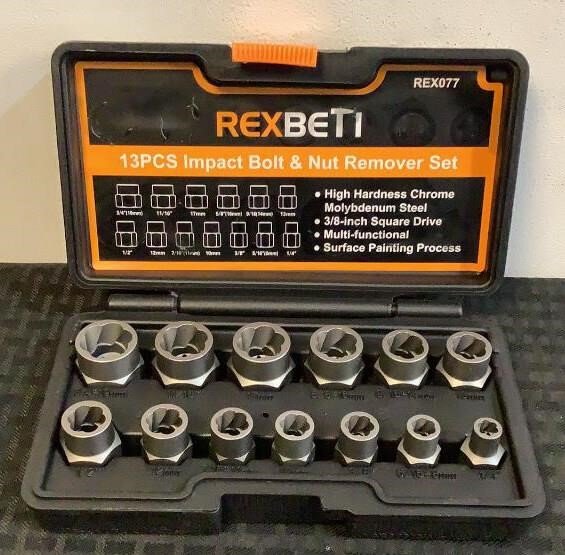 (13) Piece Rexbeti Impact Bolt And Nut Remover Set