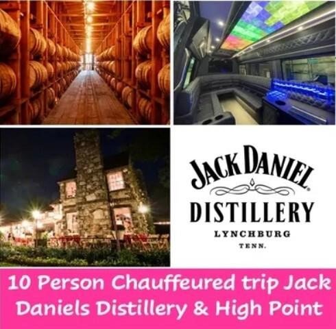 10 Person Chauffeured Trip: Jack Daniels Distillery & High Point