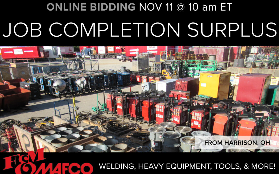 Job Completion & Surplus from Harrison, OH with F&M Mafco